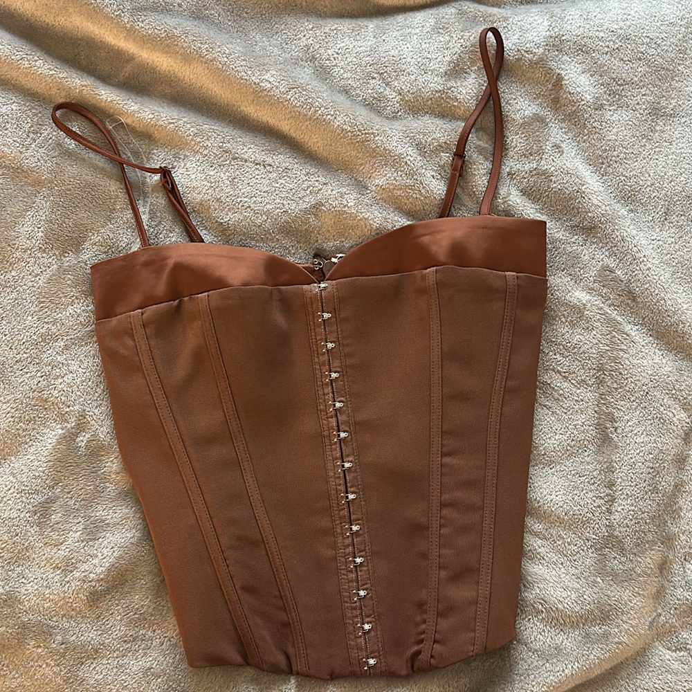 Brown Corset Top